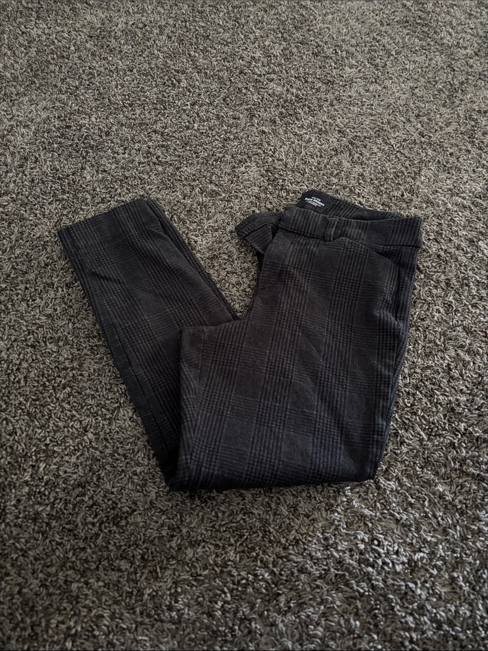 Black Plaid women’s Dress Pants